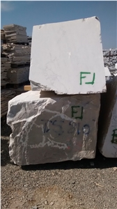 Bianco Carrara White Marble Block, Italy White Marble