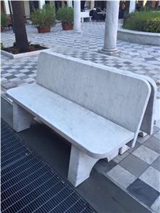 White Carrara Benches