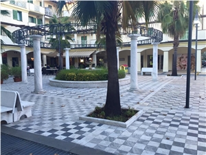 White Carrara Benches