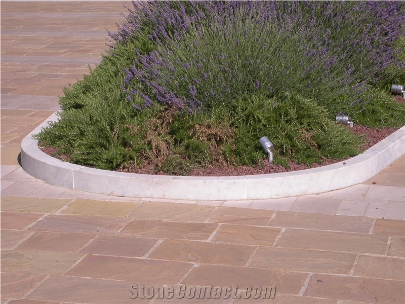 White Carrara Curbstones