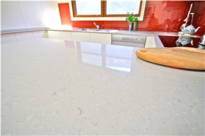 Cut to Size Quartz Standard Slab Sizes 3000*1400mm and 3200*1600mm Mainly and Widely Used in Kitchen, Bathroom, Bar, School, Hospital and Other Public Place, for Countertop Mainly