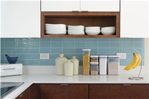 Engineered Corian Stone Kitchen Countertop Avoid Quick Changes in Temperature, Hard Pressure or Scratching Standard Sizes 108*26inch with Competitive Price and Quality More Durable Than Granite