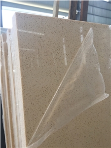 Whole Sell Beige Quartz Stone Tile & Slab,Combines Performance and Design