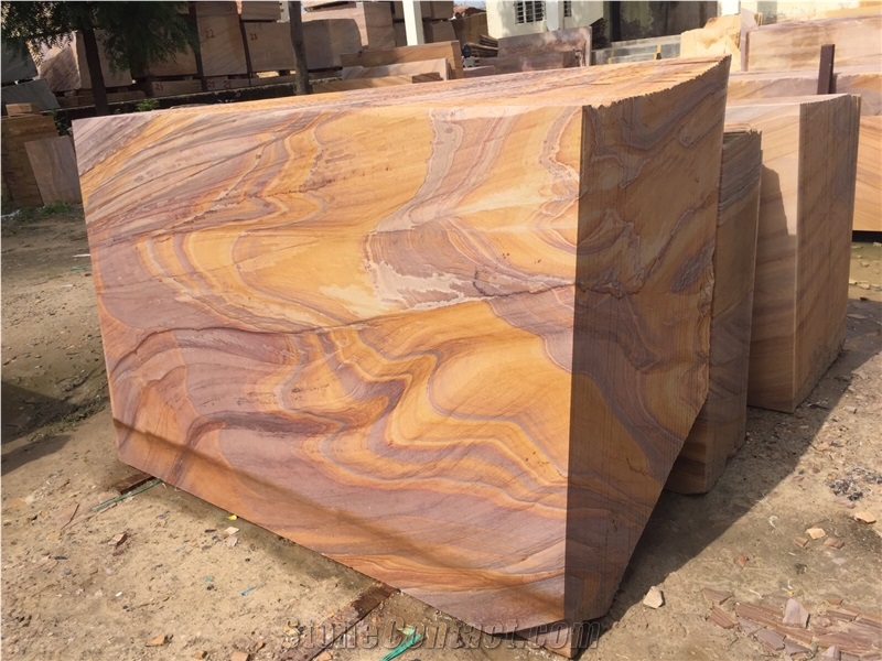 Rainbow Sandstone, Indian Rainbow Sandstone Slabs and Tiles