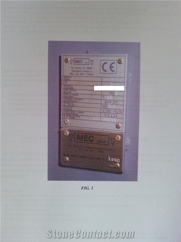 Mec Split Machine - Secondhand Machine