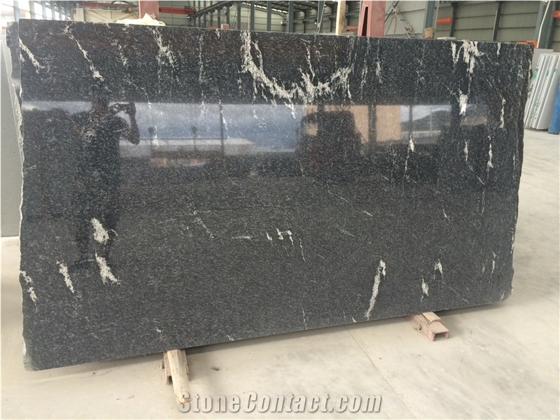 China Via Lactea Granite Tiles & Slabs, Porto Branco, Nero Branco, Mist Black Via Lactea, China Jet Mist Granite, River Black Via Lactea, River Black Granite