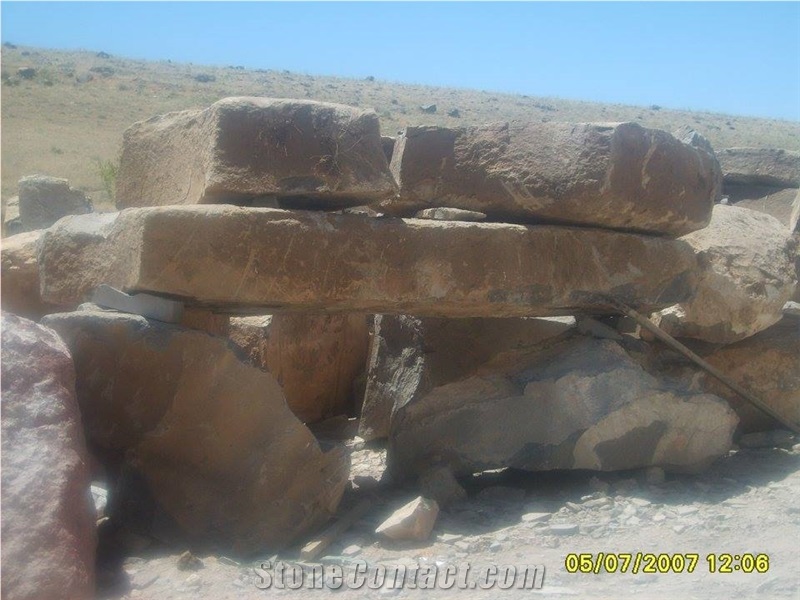 Develi Tuff Brown Stone Stairs & Steps, Staircases