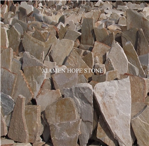 Brown Slate Crazy Paving Random Flagstone