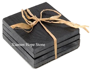 China Black Slate Tea Trays, Slate Coaster