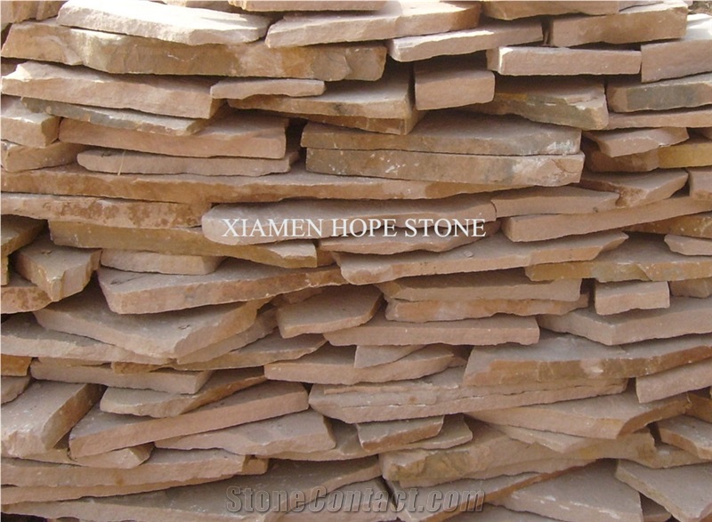 China Rusty Slate Random Paver Flagstone,Slate Rondom Flagstone, Irregular Flagstone Landscape,Ledge Stone for Wall Panel Decor,Slate Crazy Size