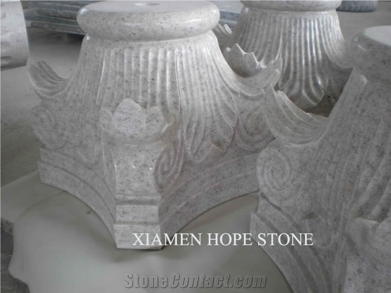 Grey Marble Column Bases