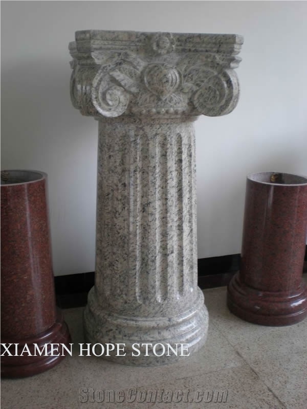 Light Grey Granite Column China Grey Granite