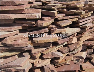 Rusty Slate Irregular Flagstone & Crazy Paver