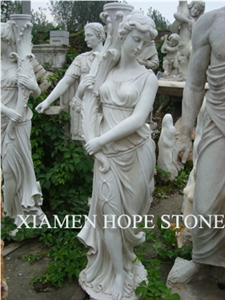 White Marble Handcarved Human Sculptures White Marble Handcarved Human Sculptures