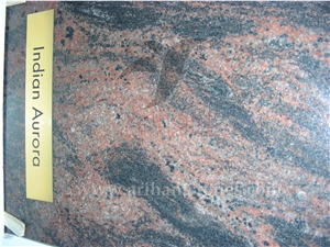 Indian Aurora Granite Slabs, Red Granite Tiles & Slabs India Polished