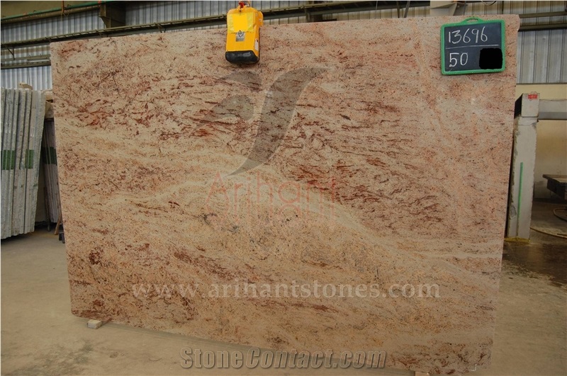 Ivory Brown Granite Slabs, Pink Granite Tiles & Slabs Polished