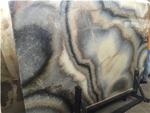 Grey Blue Onyx Blocks, Iran Grey Onyx