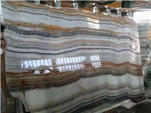 Grey Blue Onyx Blocks, Iran Grey Onyx