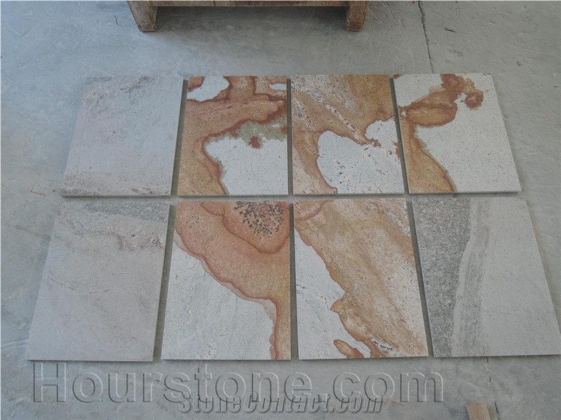 Mathura Gold Tiles,Cut to Size, Golden Sand Slate