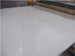 White Quartz Stone Slabs & Tiles, Super White Engineered Quartz Slabs for Flooring or Countertops