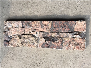 Format Stone Panel Rusty Yellow Slate Cultured Stone Wall Cladding for Villa Decorative