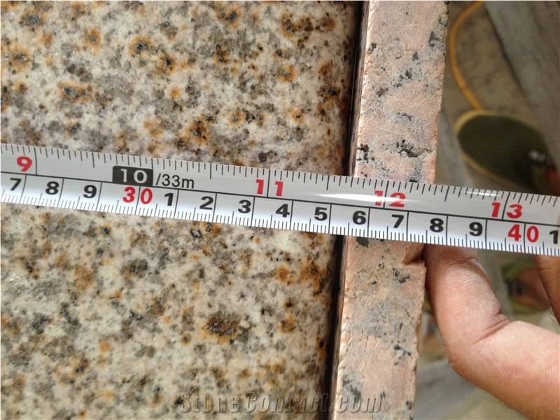 G682 Yellow Rusty Granite Kitchen Countertops