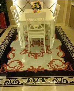 Marble Stone Waterjet Medallions, Waterjet Patterns Flooring Tiles