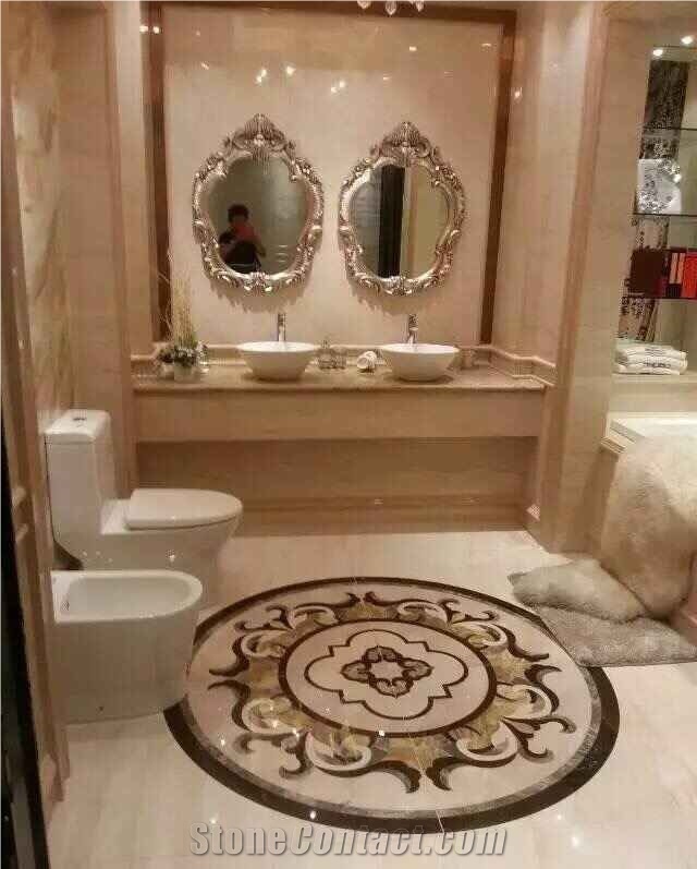 Marble Stone Waterjet Medallions, Waterjet Patterns Flooring Tiles