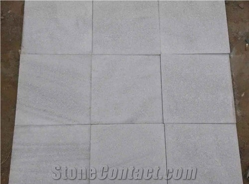Popular Chinese White Quartzite Tile for Flooring & Wall Cladding, China White Quartzite