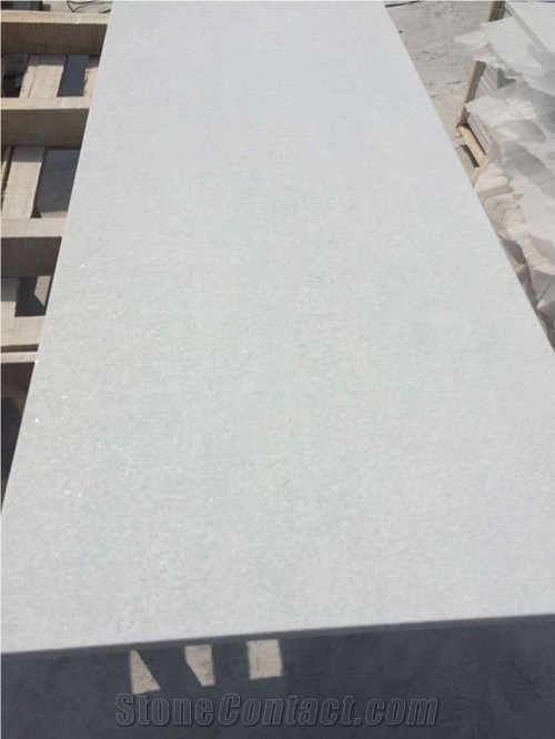 Popular Chinese White Quartzite Tile for Flooring & Wall Cladding, China White Quartzite