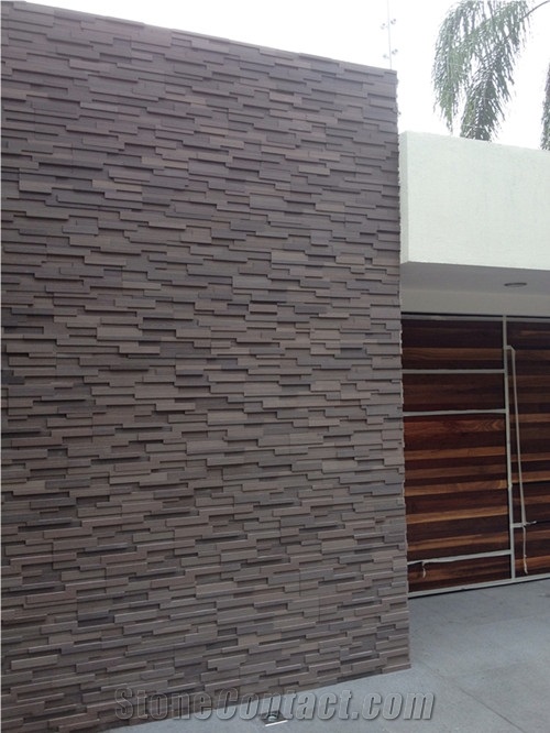 Popular Purple Sandstone Culture Stone Stack Stone Ledge Stone for Wall Cladding, Decoration