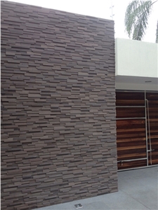 Popular Purple Sandstone Culture Stone Stack Stone Ledge Stone for Wall Cladding, Decoration