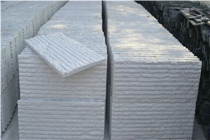 Scratch Wall Cladding Tile & Slab-White Quartize Facadechina Quarry Owner, White Quartize Quartzite