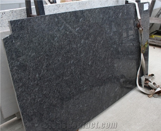 Steel Grey Granite Slabs & Tiles, India Grey Granite