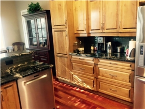 Belvedere Granite Kitchen Perimeter Countertop, Peninsula Work Top, Black Granite Kitchen Countertops South Africa