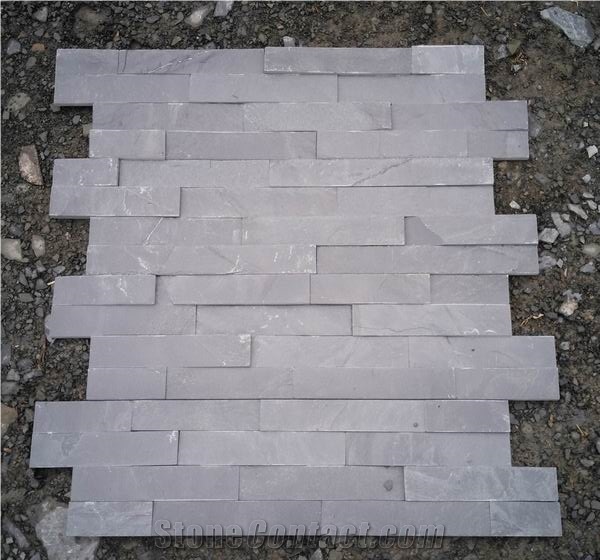 Slate Wall Panel/Slate Veneer/Black Slate Panel, Black Slate Cultured Stone