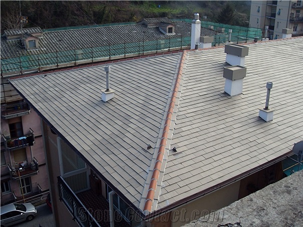Ardesia Fontanabuona Roof Tiles, Grey Slate Roof Tiles Italy