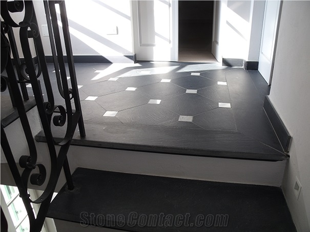 Ardesia Fontanabuona Stairs, Steps, Black Slate Stairs & Steps Italy