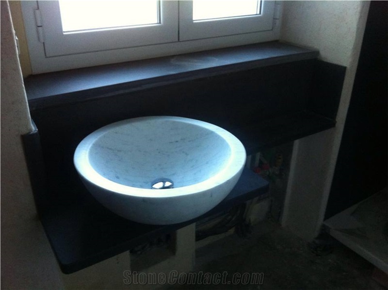 Ardesia Levigata Window Parapets, Black Slate Window Sills Italy