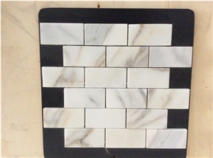 Calacatta Gold Brick 48*98mm Marble Mosaic