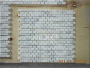 Calcatta Gold Brick 11*20mm, Calacatta Gold White Marble Mosaic