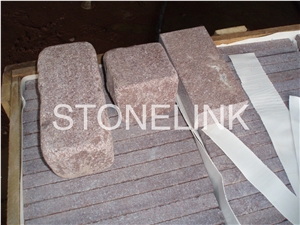Slcu-016, Mountain Red Granite Paving, Red Granite Paver, 10*15*5cm Slcu-016, Mountain Red Granite Paving, Red Granite Paver, 10*15*5cm
