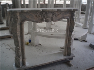 Slfi-104- Stone Fireplace -Marble Fireplace Mantel-Multicolor-Indoor Decoration