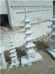 Slla-006,Chinese Grey Granite Lantern,Gardern Lantern