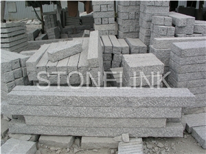 Slpa-008, Grey Granite Column, Rough Picked Pillar