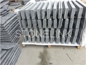 Slpa-014,G654 Black Granite Mushroom Stone,Mushroom Wall Cladding