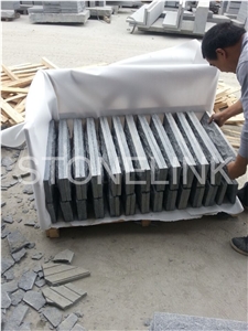 Slpa-014,G654 Black Granite Mushroom Stone,Mushroom Wall Cladding