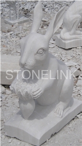 Slsc-011-Stone Statue-China White Marble Carving Product-Stone Sculpture-Statues(Animal Statue)