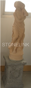 Slsc-041-China Brown Marble Statue-Stone Carving Product-Stone Sculpture-Statues(Figure Statue)