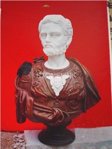 Slsc-072, Marble Statue, Stone Carving Product, Stone Sculpture, Head Statues(Figure Statue)